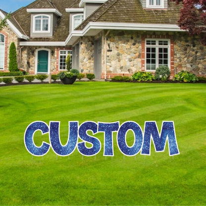 KG The Last Time | Custom Yard Letters | Sparkle Fill