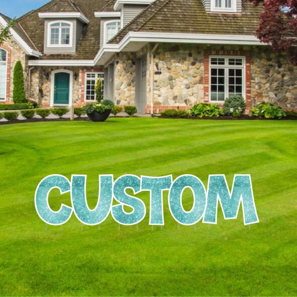 KG The Last Time | Custom Yard Letters | Sparkle Fill