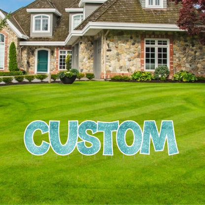 KG The Last Time | Custom Yard Letters | Sparkle Fill