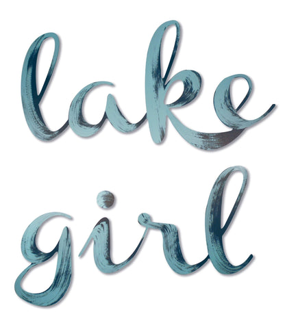 Lake Girl Hand Painted Home Decor
