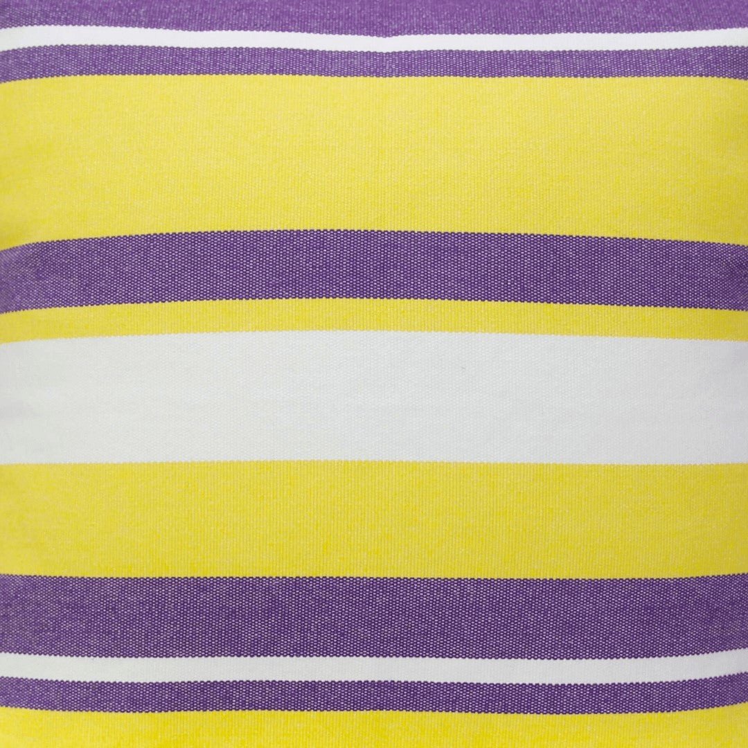 LSU Colors Striped Throw Pillow Cover