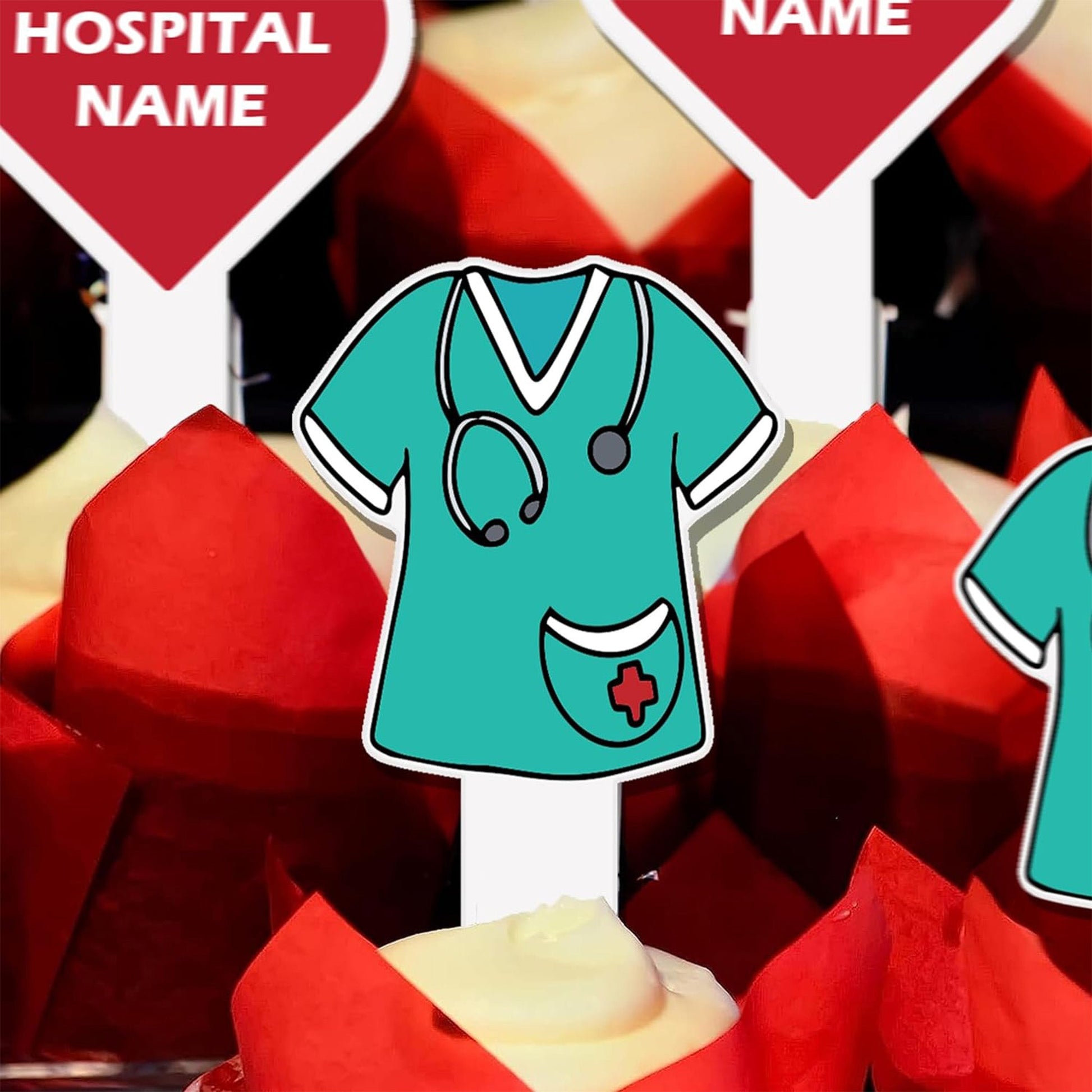 Medical Staff Appreciation Cupcake Toppers