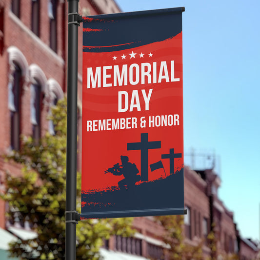 Memorial Day Pole Banner