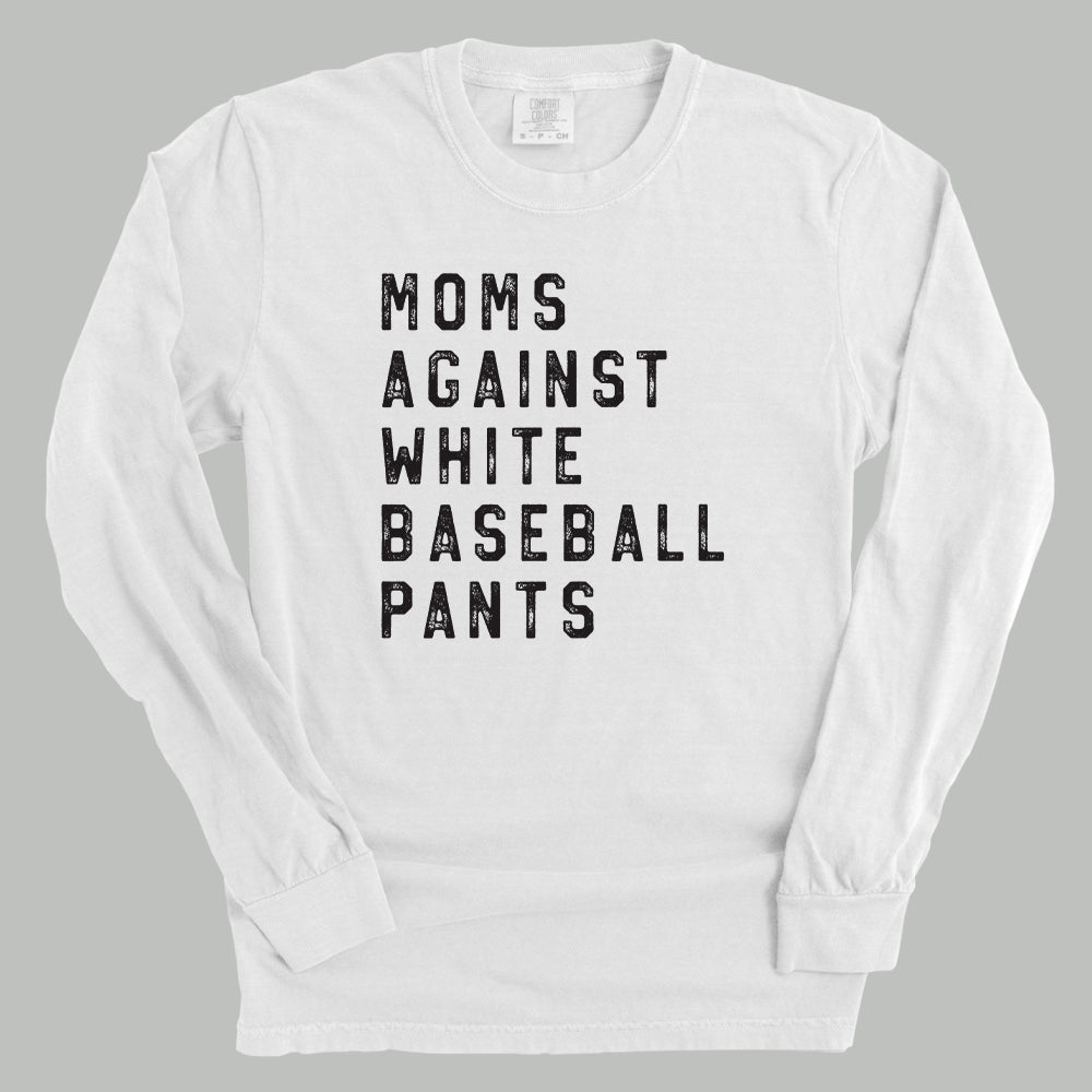 Moms Against White Baseball Pants