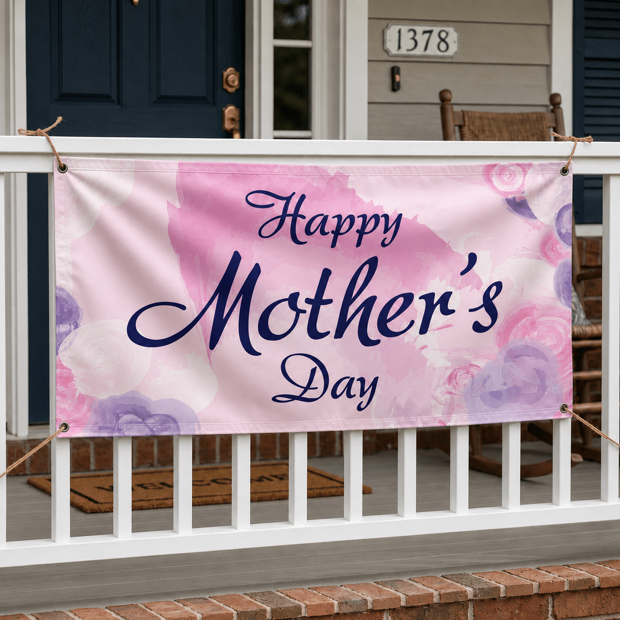 Mother's Day Banner - Happy Mother's Day Watercolor