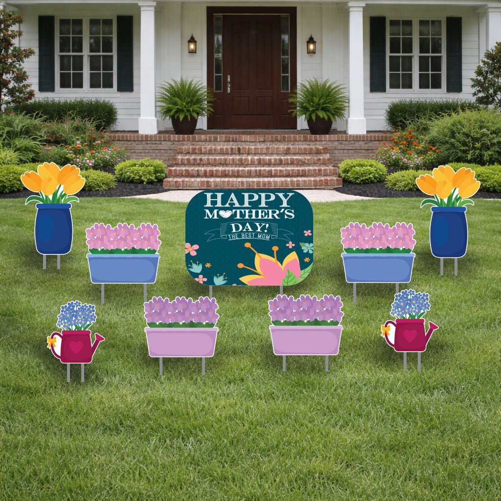 Mother's Day Flower Arrangements Yard Card