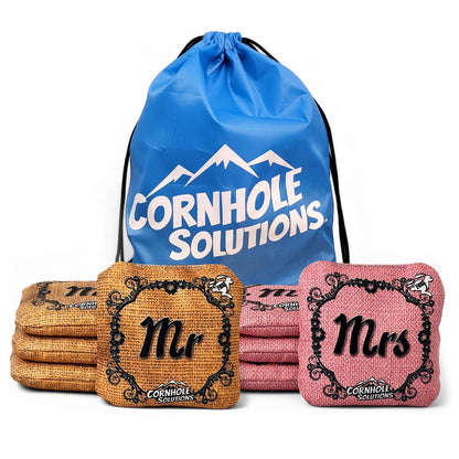 Wedding Rec Cornhole Bags – Set of 8 (Mr. & Mrs.)
