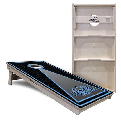 Neon Keyhole Cornhole Boards - Professional Tournament Series