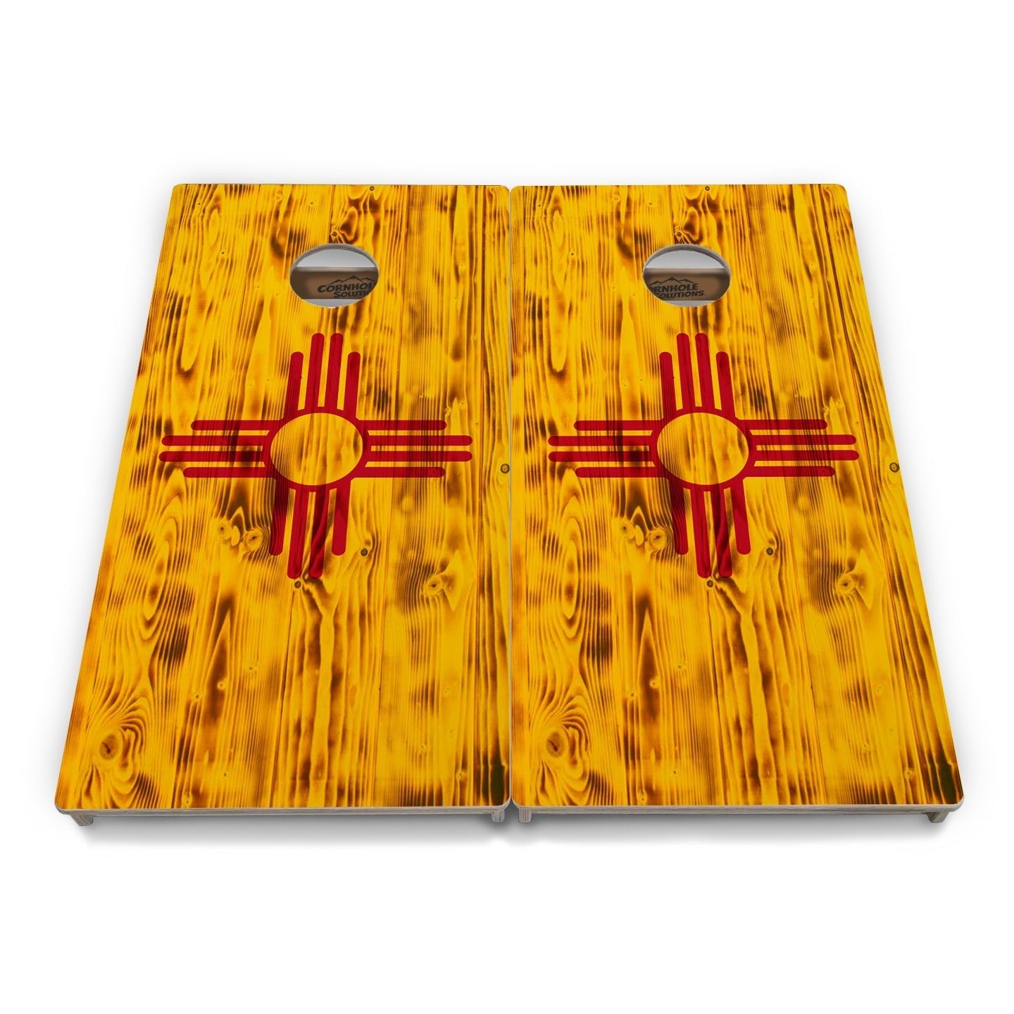 New Mexico Flag Cornhole Boards - Professional Tournament Series