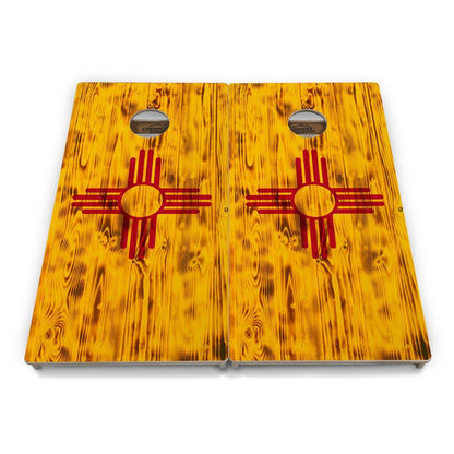 New Mexico Flag Cornhole Boards - Professional Tournament Series