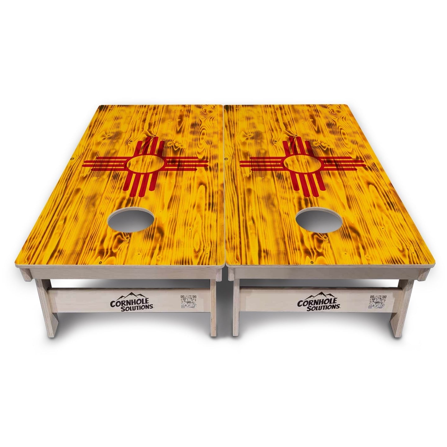 New Mexico Flag Cornhole Boards - Professional Tournament Series