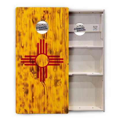 New Mexico Flag Cornhole Boards - Professional Tournament Series