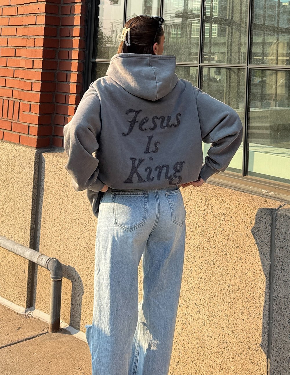 Not Sorry Jesus Is King Unisex Hoodie