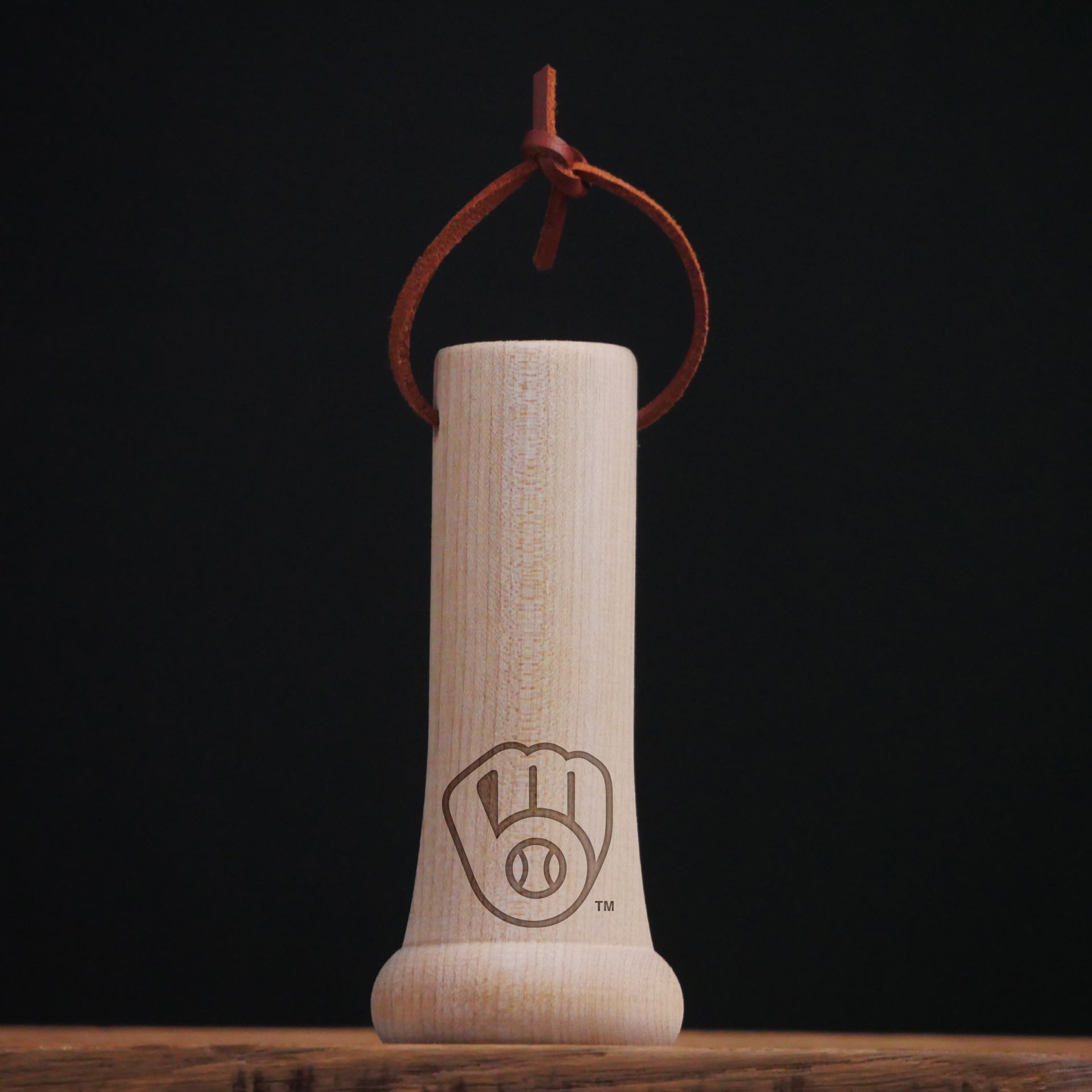 Official MLB Team Bat Knob Ornament – Choose From All 30 Teams | Real Wood Baseball Ornament | Laser Engraved, Made in the USA