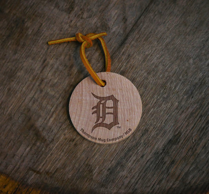Official MLB Team Bat Slice Ornament – Choose From All 30 Teams | Real Wood Baseball Christmas Ornament | Laser Engraved, Made in the USA