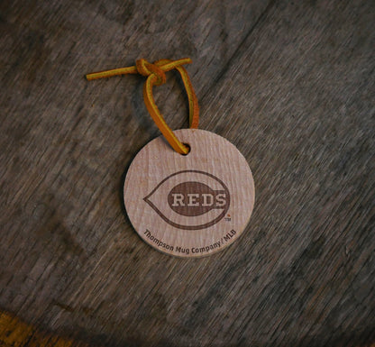 Official MLB Team Bat Slice Ornament – Choose From All 30 Teams | Real Wood Baseball Christmas Ornament | Laser Engraved, Made in the USA