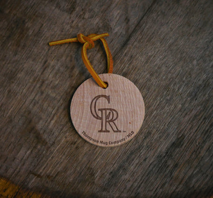 Official MLB Team Bat Slice Ornament – Choose From All 30 Teams | Real Wood Baseball Christmas Ornament | Laser Engraved, Made in the USA