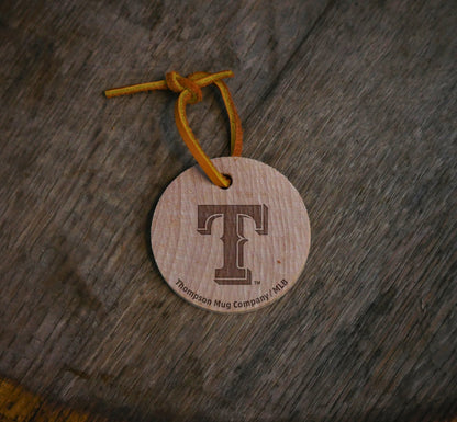 Official MLB Team Bat Slice Ornament – Choose From All 30 Teams | Real Wood Baseball Christmas Ornament | Laser Engraved, Made in the USA