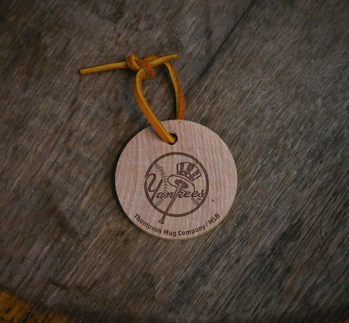 Official MLB Team Bat Slice Ornament – Choose From All 30 Teams | Real Wood Baseball Christmas Ornament | Laser Engraved, Made in the USA