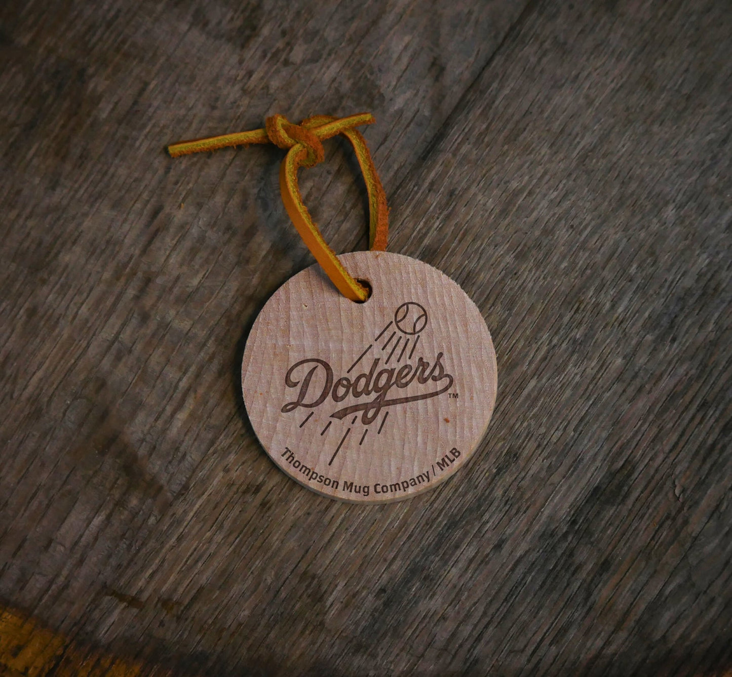 Official MLB Team Bat Slice Ornament – Choose From All 30 Teams | Real Wood Baseball Christmas Ornament | Laser Engraved, Made in the USA