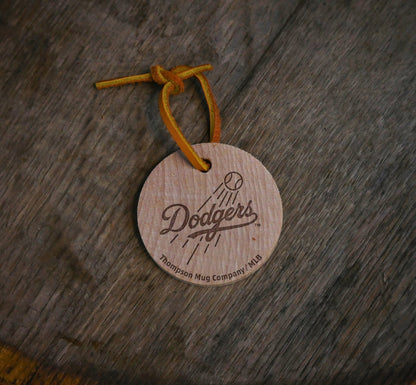 Official MLB Team Bat Slice Ornament – Choose From All 30 Teams | Real Wood Baseball Christmas Ornament | Laser Engraved, Made in the USA