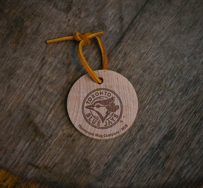 Official MLB Team Bat Slice Ornament – Choose From All 30 Teams | Real Wood Baseball Christmas Ornament | Laser Engraved, Made in the USA