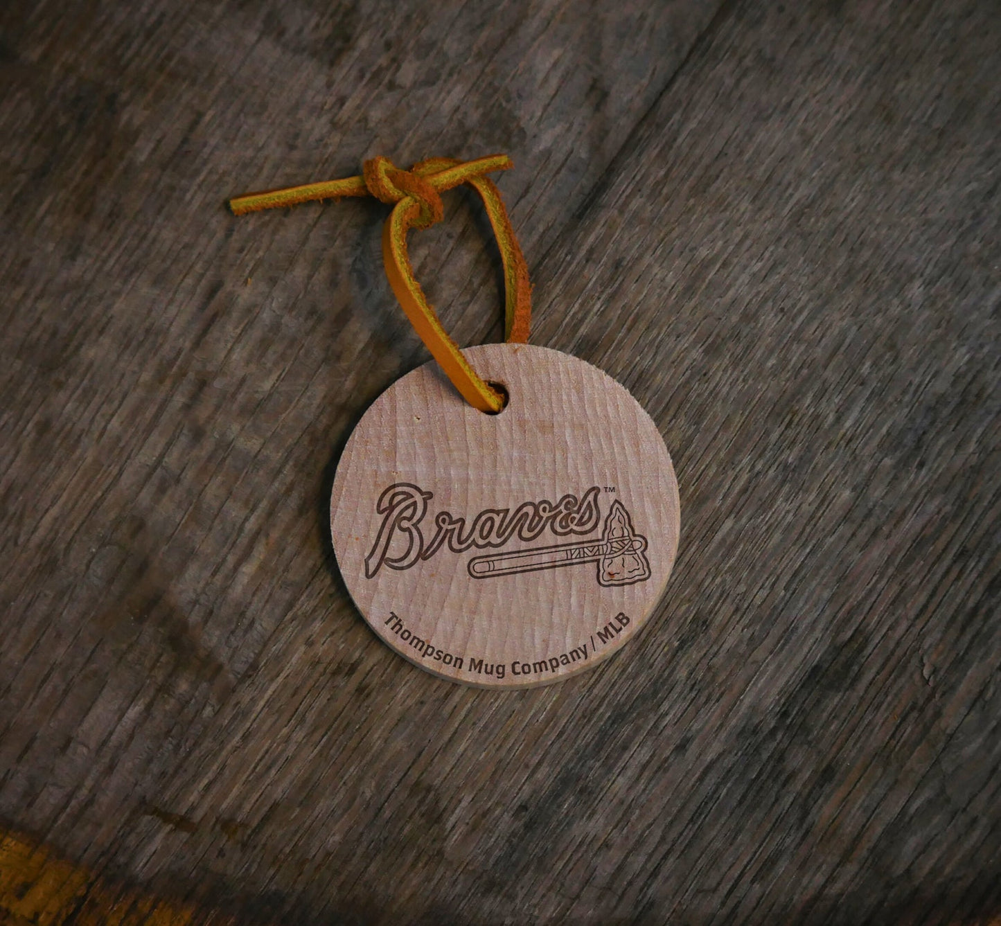 Official MLB Team Bat Slice Ornament – Choose From All 30 Teams | Real Wood Baseball Christmas Ornament | Laser Engraved, Made in the USA