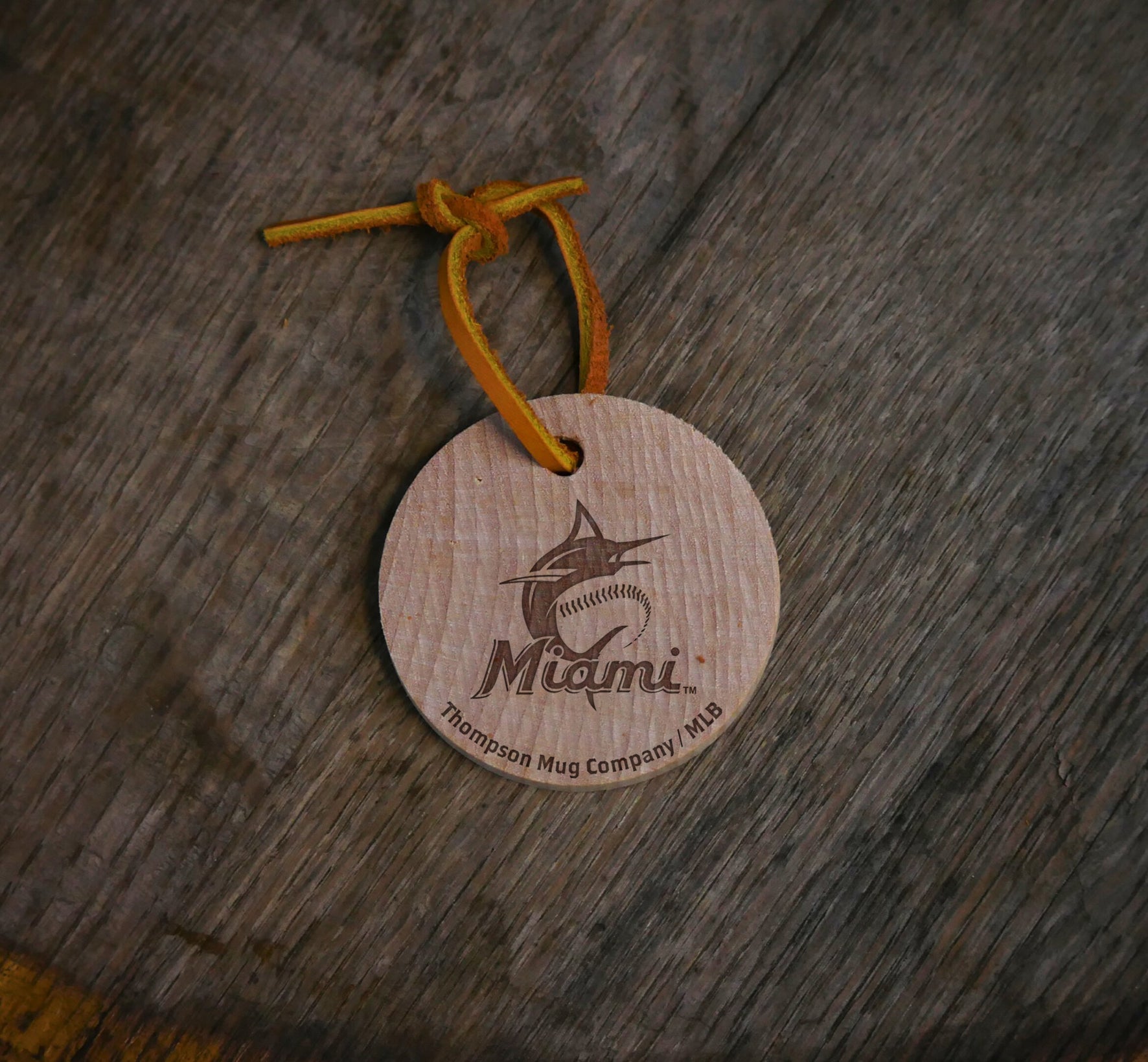 Official MLB Team Bat Slice Ornament – Choose From All 30 Teams | Real Wood Baseball Christmas Ornament | Laser Engraved, Made in the USA