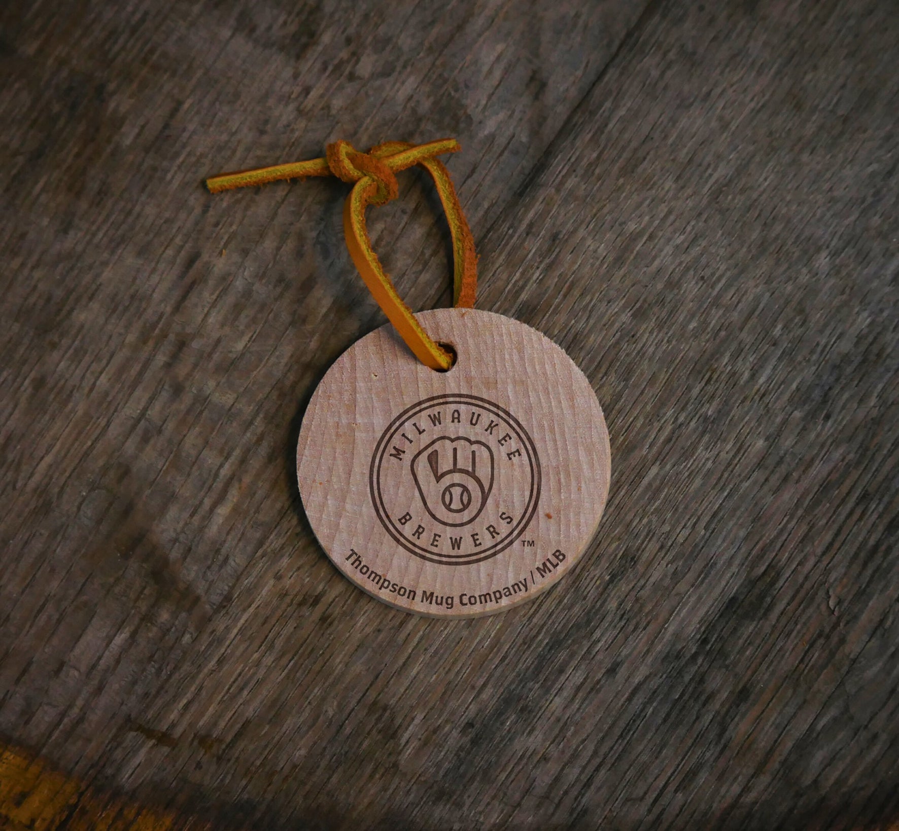 Official MLB Team Bat Slice Ornament – Choose From All 30 Teams | Real Wood Baseball Christmas Ornament | Laser Engraved, Made in the USA