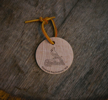 Official MLB Team Bat Slice Ornament – Choose From All 30 Teams | Real Wood Baseball Christmas Ornament | Laser Engraved, Made in the USA