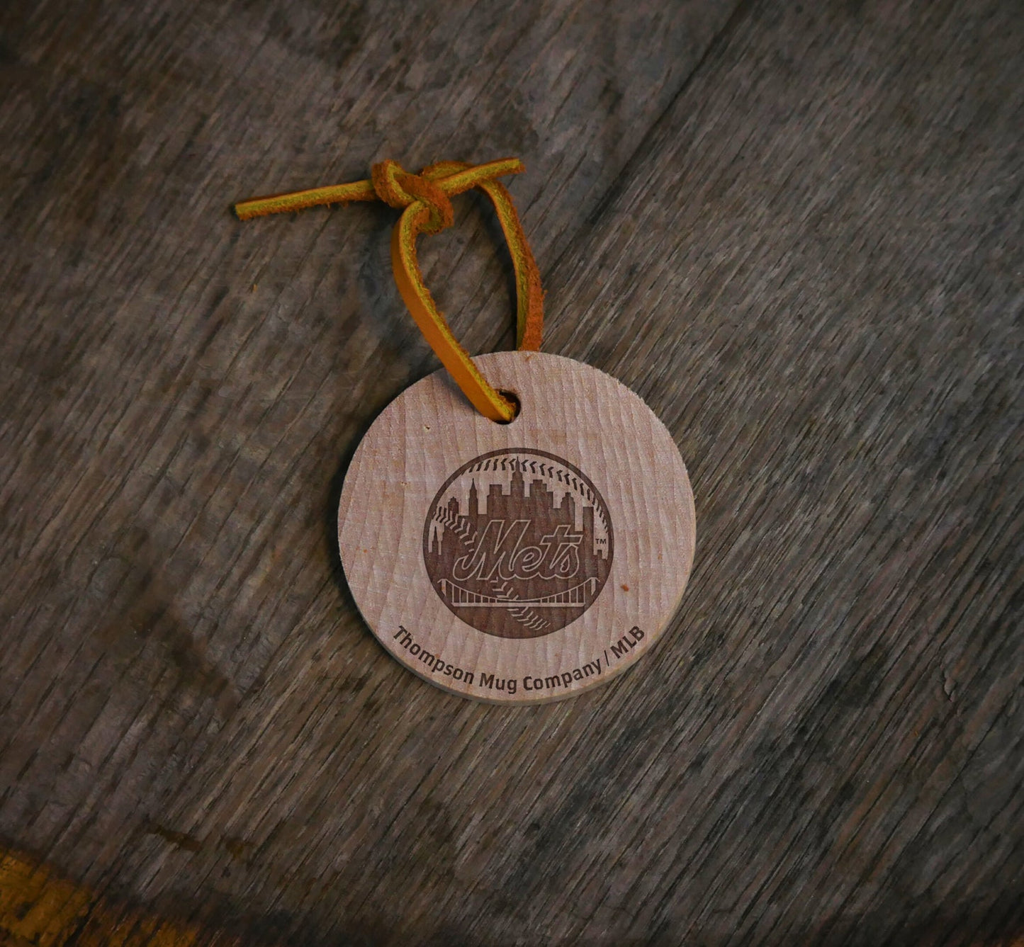 Official MLB Team Bat Slice Ornament – Choose From All 30 Teams | Real Wood Baseball Christmas Ornament | Laser Engraved, Made in the USA