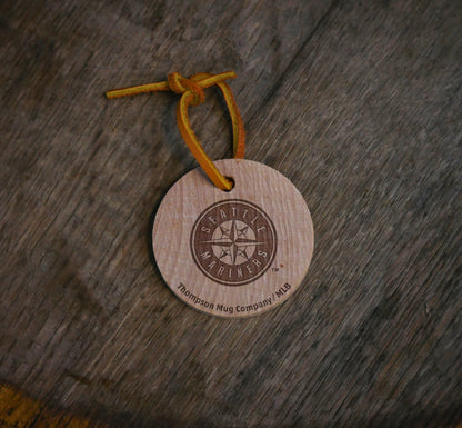 Official MLB Team Bat Slice Ornament – Choose From All 30 Teams | Real Wood Baseball Christmas Ornament | Laser Engraved, Made in the USA