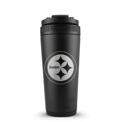 Officially Licensed Pittsburgh Steelers 26oz Ice Shaker - Black