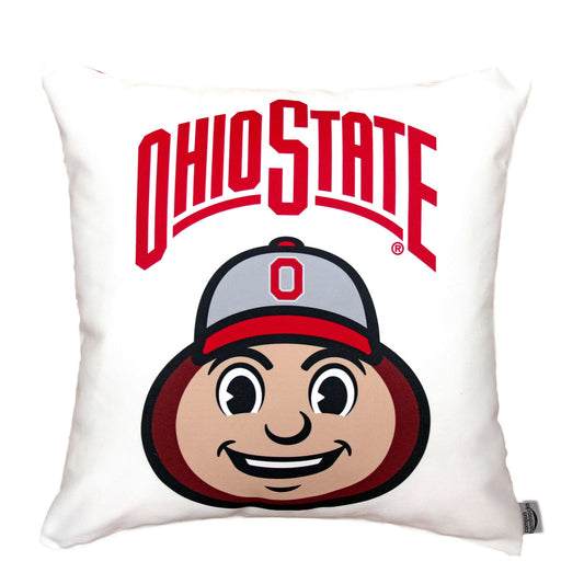 Ohio State Buckeyes Brutus Mascot Pillow Cover