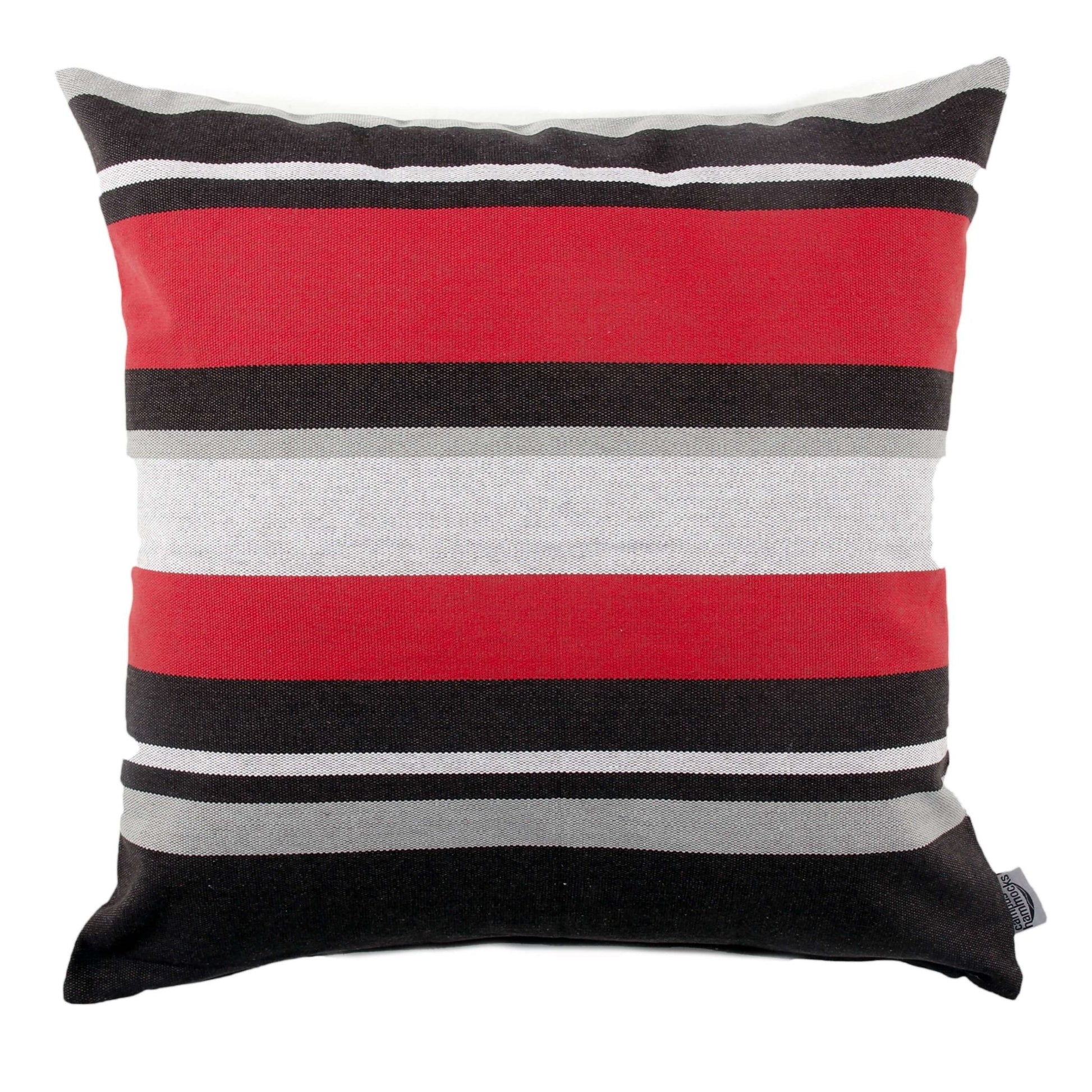 Ohio State Colors Striped Pillow Cover