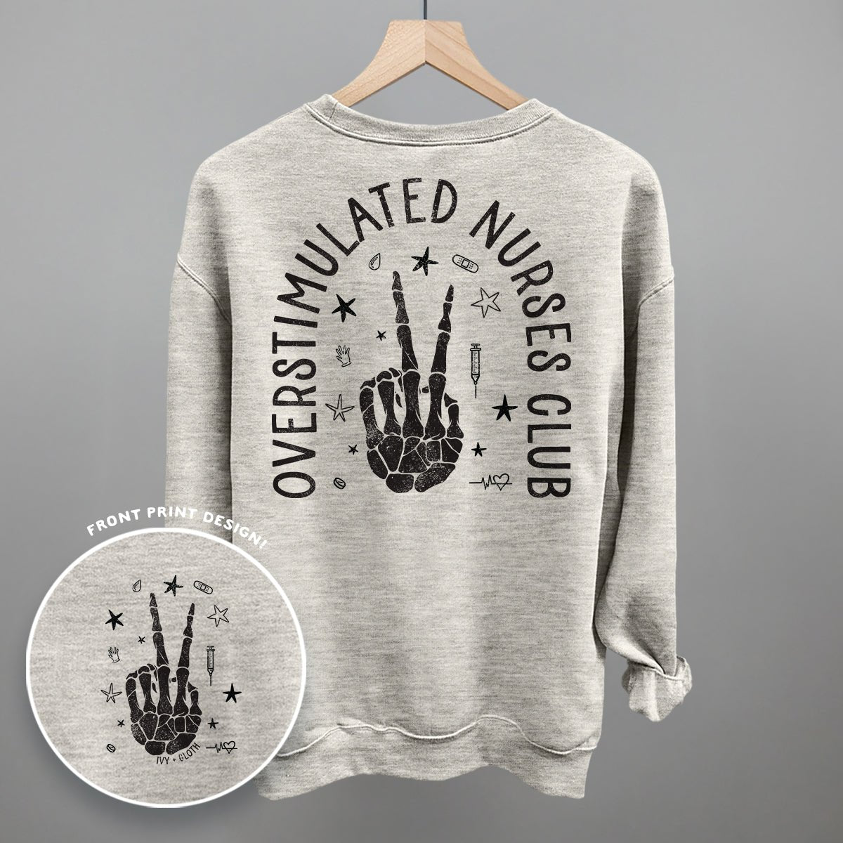 Overstimulated Nurses Club (Back Print)