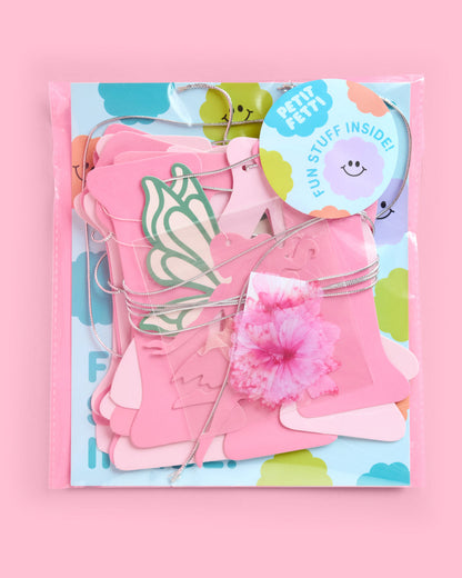 Garden Fairy Banner - 3D paper banner