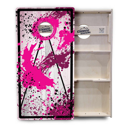 Paint Splatter Cornhole Boards - Professional Tournament Series