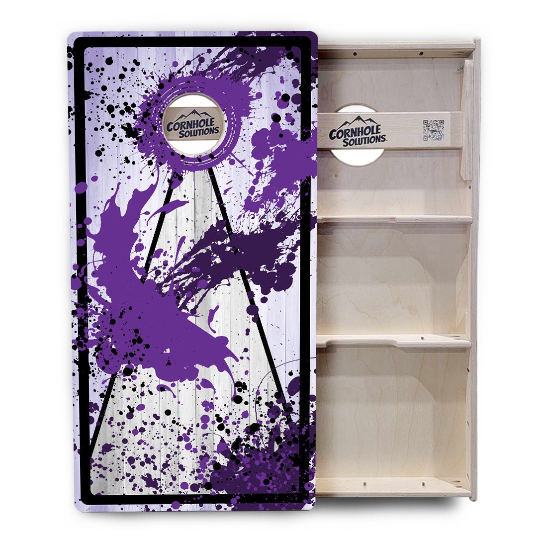 Paint Splatter Cornhole Boards - Professional Tournament Series