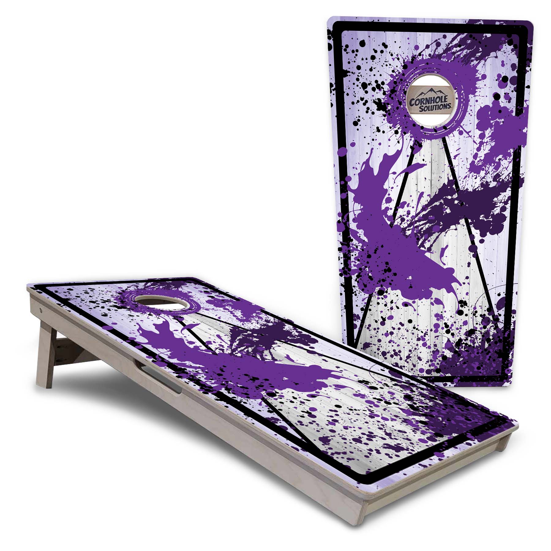 Paint Splatter Cornhole Boards - Professional Tournament Series