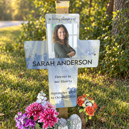 24"x33" Roadside Memorial Cross Sign