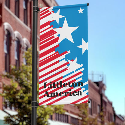Patriotic 36"x48" Pole Banner, America Stripes