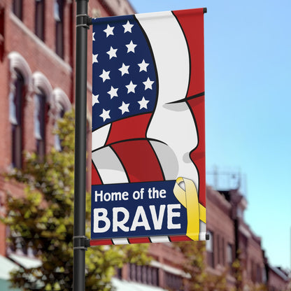 Patriotic 36"x90" Pole Banner, Ribbon