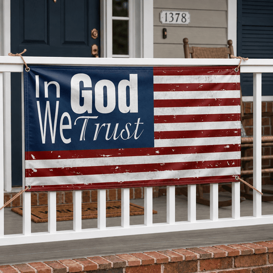 Patriotic Banner - In God We Trust Flag