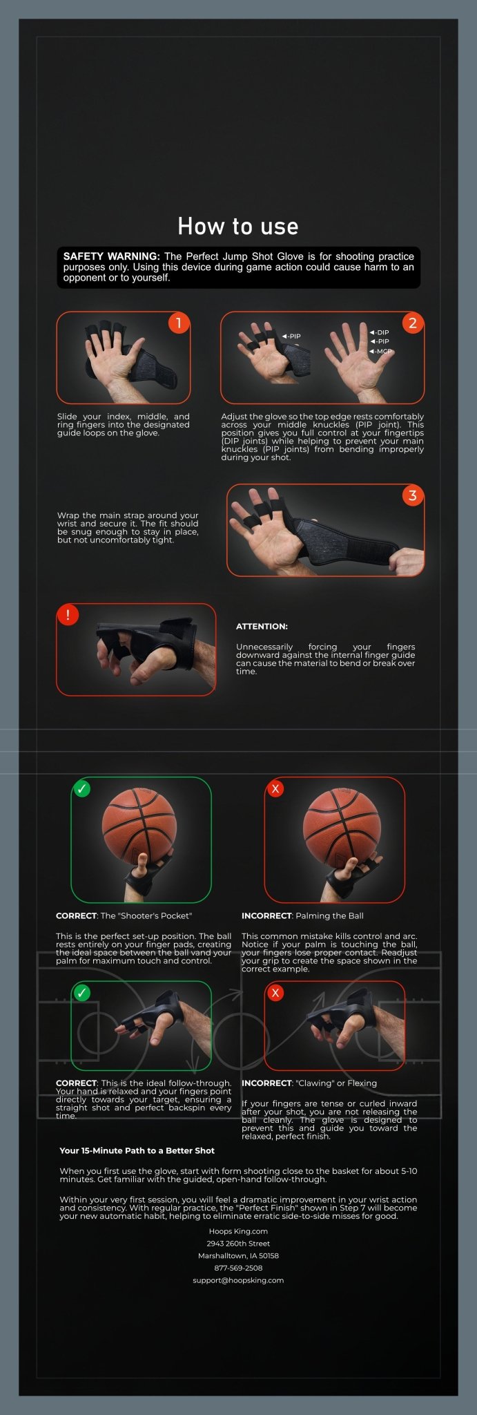 Perfect Jump Shot Glove | Basketball Shooting Glove