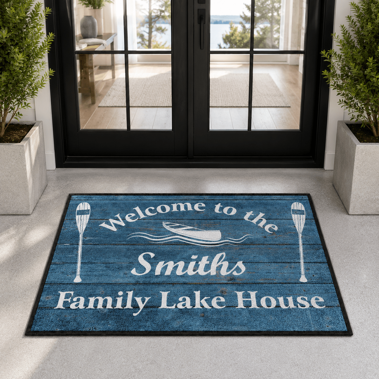 Personalized Family Lakehouse Doormat | Welcome to the Family