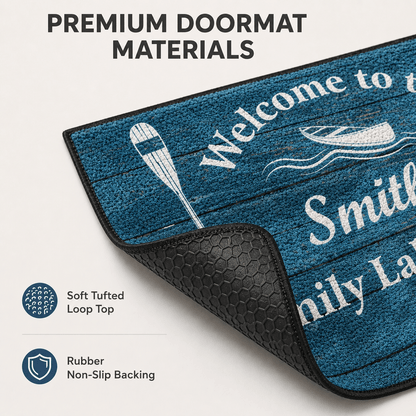 Personalized Family Lakehouse Doormat | Welcome to the Family