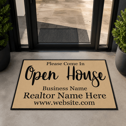 Personalized Realtor Door Mat | Open House