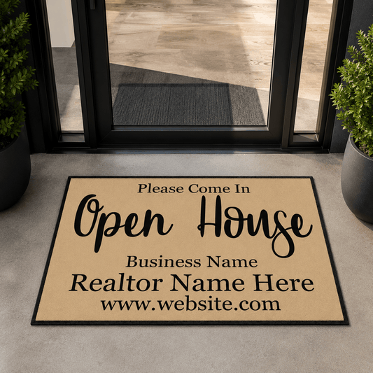 Personalized Realtor Door Mat | Open House