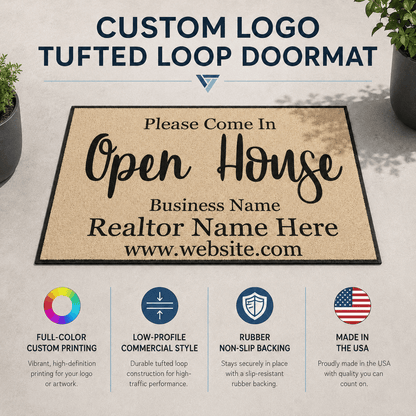 Personalized Realtor Door Mat | Open House